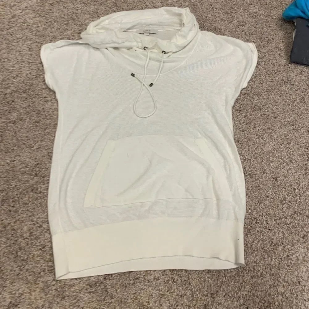Vintage Loft waffle material short sleeve hoodie